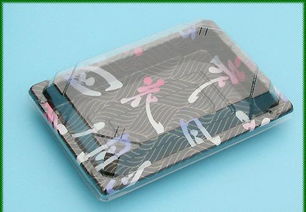 供應(yīng)一次性壽司盒餐盒水果包裝盒吸塑價格 廠家 圖片